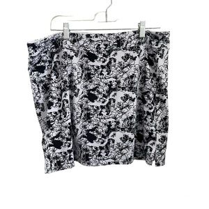 Tranquility by Colorado Clothing Co. Black and White Patterned Skort -…